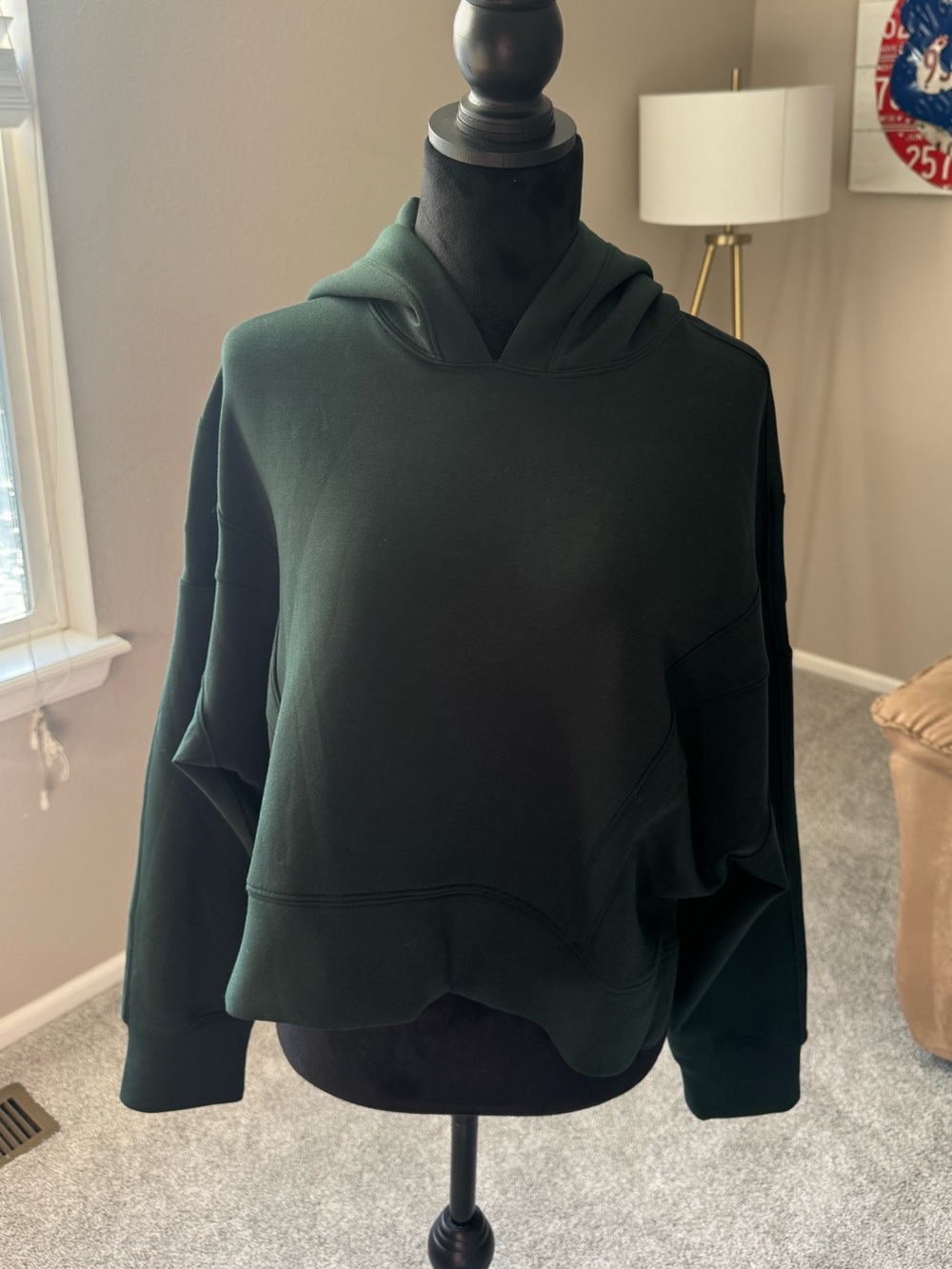 Abercrombie & Fitch YPB neoKNIT Hoodie Green Size Large Soft - Picture 2 of 10